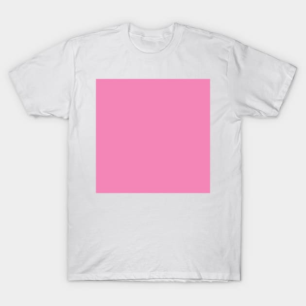 Solid Lollipop Light Pink Monochrome Minimal Design T-Shirt by HiddenPuppets